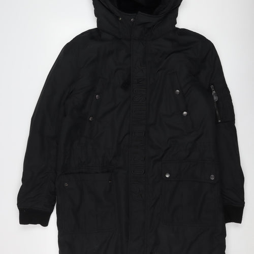 Musium Dft Women's Black Long Jacket Size 22