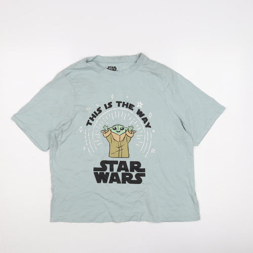 Star Wars Women's Blue Graphic T-Shirt Size 12-14