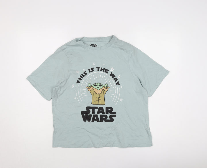 Star Wars Women's Blue Graphic T-Shirt Size 12-14