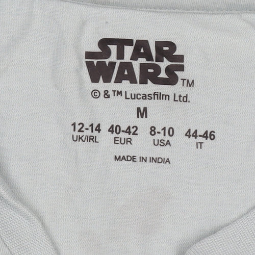 Star Wars Women's Blue Graphic T-Shirt Size 12-14