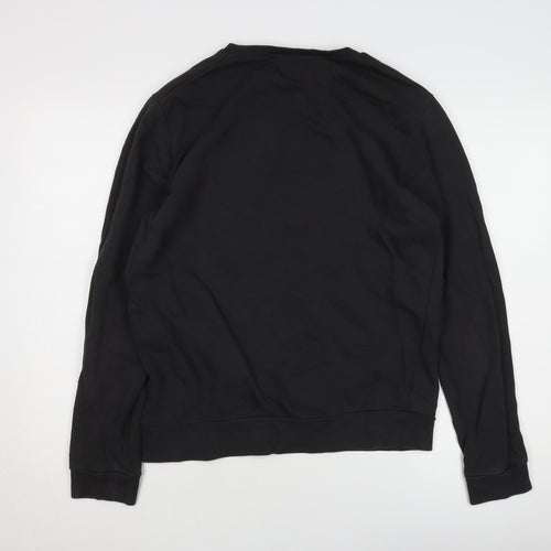 ASOS Men's Black Graphic Pullover Sweatshirt Medium