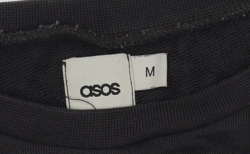 ASOS Men's Black Graphic Pullover Sweatshirt Medium