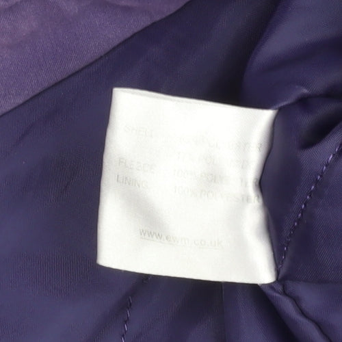 EWM Women's Purple Mid-Length Jacket Size 12