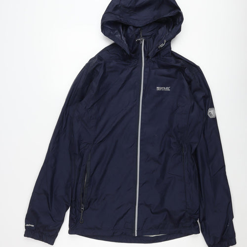 Regatta Men's Blue Hooded Windbreaker Jacket S