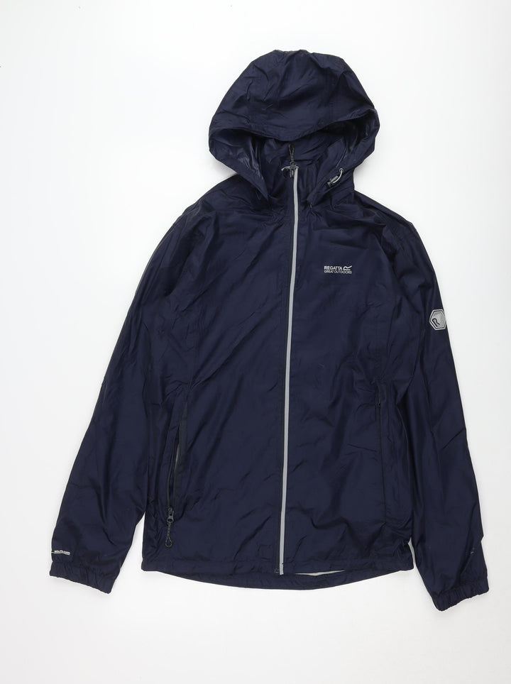 Regatta Men's Blue Hooded Windbreaker Jacket S