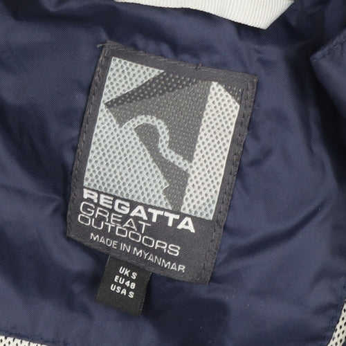 Regatta Men's Blue Hooded Windbreaker Jacket S