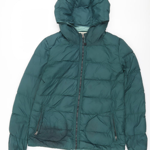 Fat Face Women's Green Puffer Jacket Size 12