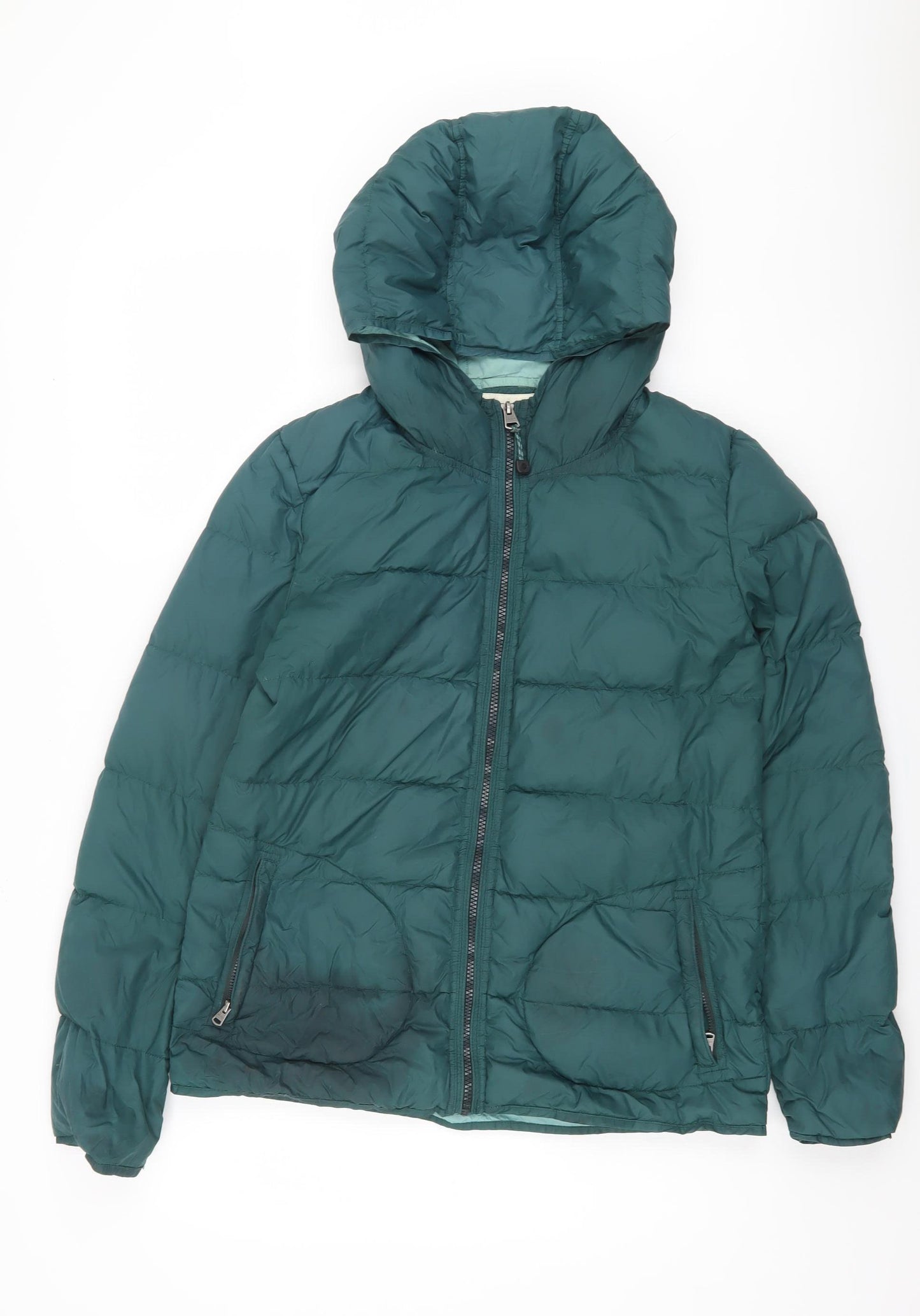 Fat Face Women's Green Puffer Jacket Size 12