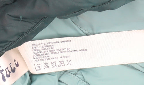 Fat Face Women's Green Puffer Jacket Size 12
