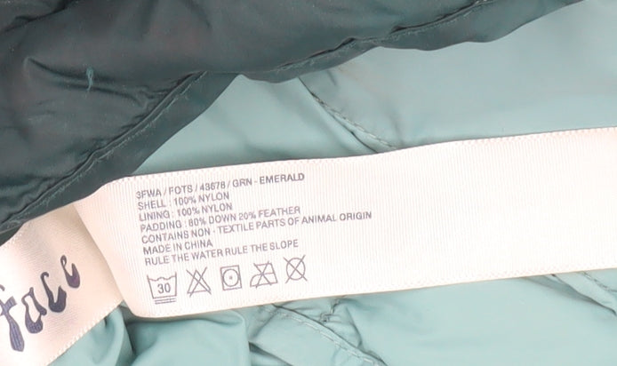 Fat Face Women's Green Puffer Jacket Size 12