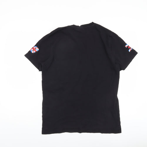 Top Racers Men's Black Logo T-Shirt M