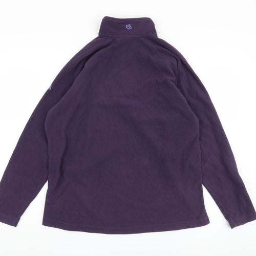 Craghoppers Unisex Purple Pullover Fleece Sweatshirt Size 8