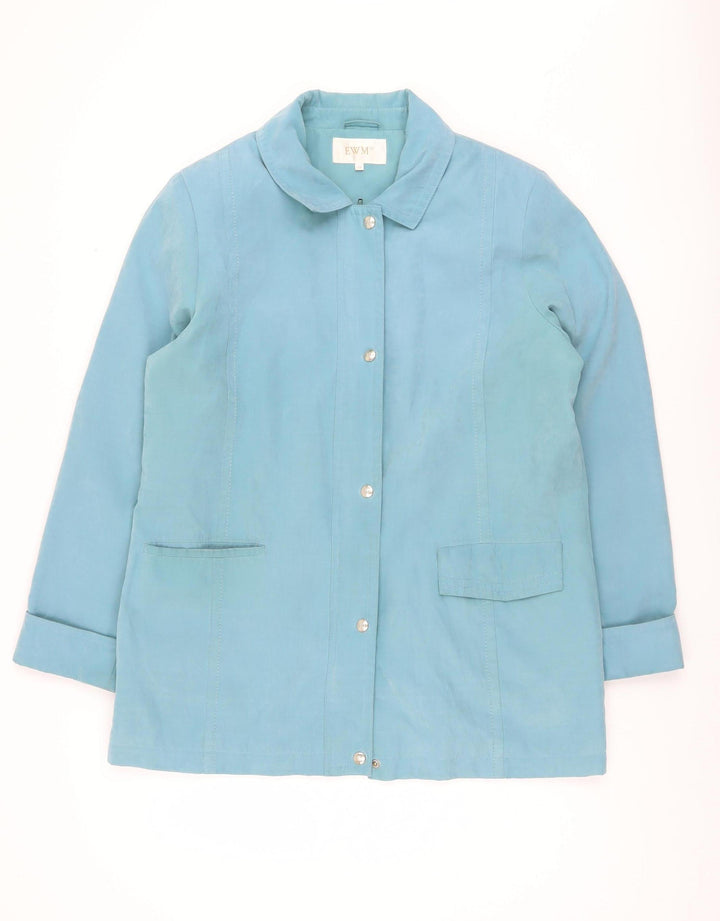 EWM Women's Blue Casual Mid-Length Jacket Size 14