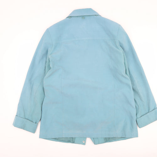 EWM Women's Blue Casual Mid-Length Jacket Size 14
