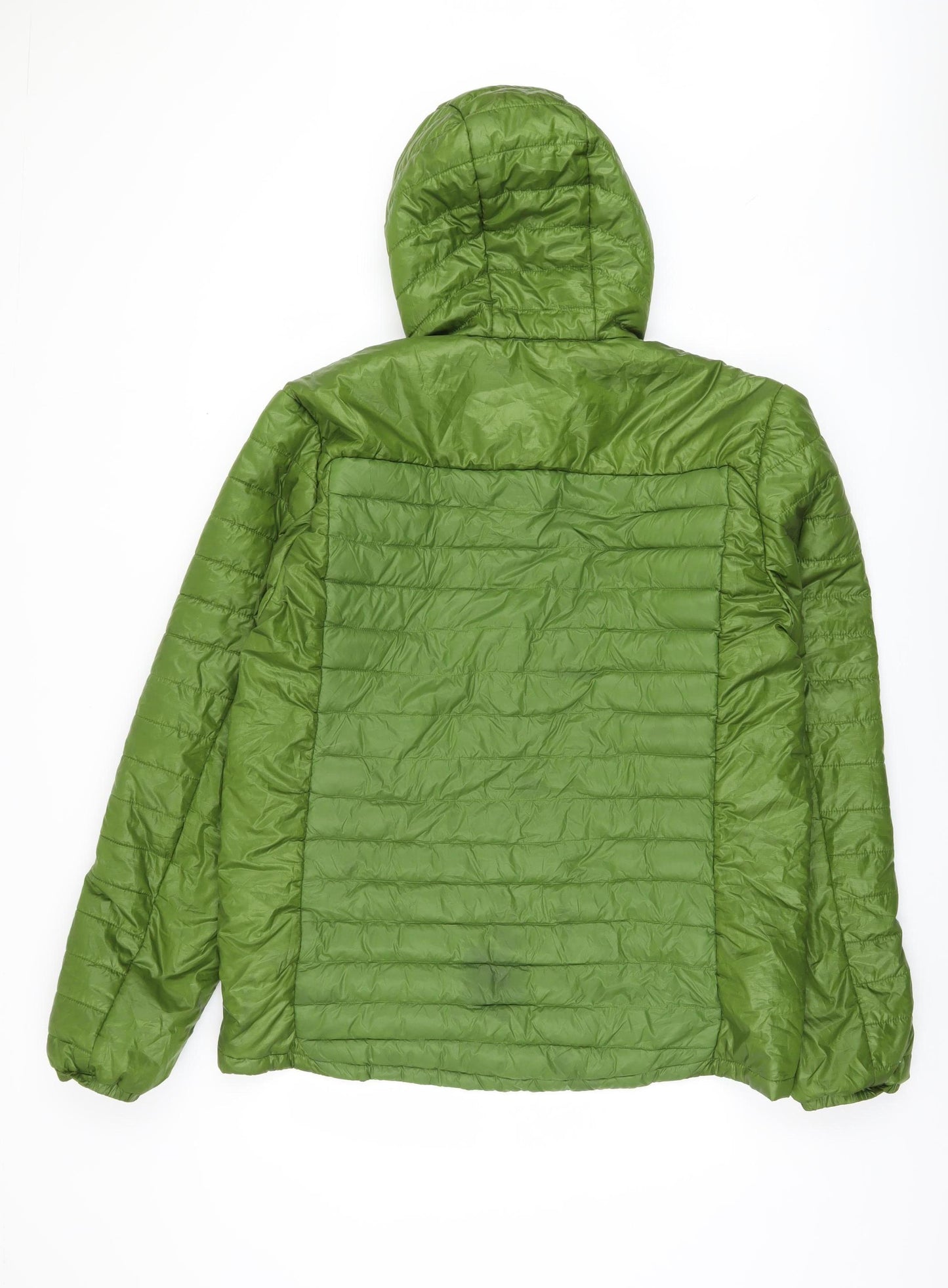 Quechua Men's Green Puffer Jacket L - Outdoor Hiking