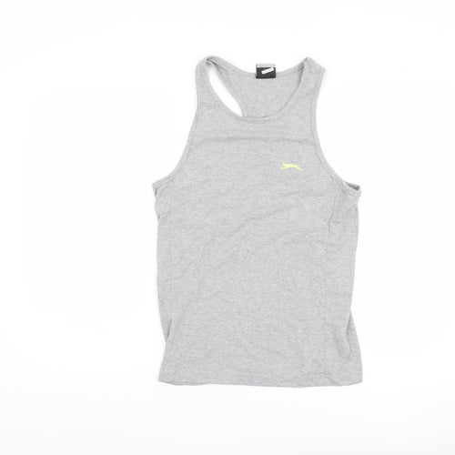 Slazenger Men's Grey Sleeveless T-Shirt - Small, Regular Fit