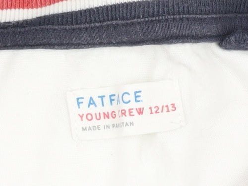 Fat Face Boys Multicoloured Crew Neck Long Sleeve T-Shirt 12-13Y