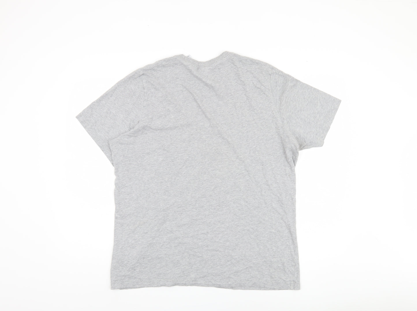 Adidas Men's Grey Cotton T-Shirt Size L