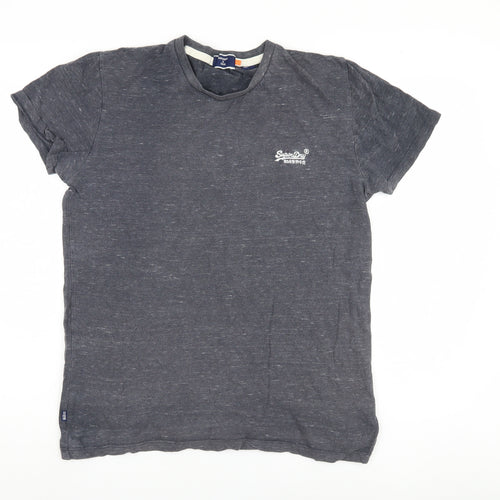 Superdry Men's Grey Short Sleeve T-Shirt - Medium