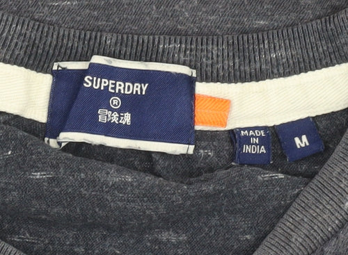 Superdry Men's Grey Short Sleeve T-Shirt - Medium