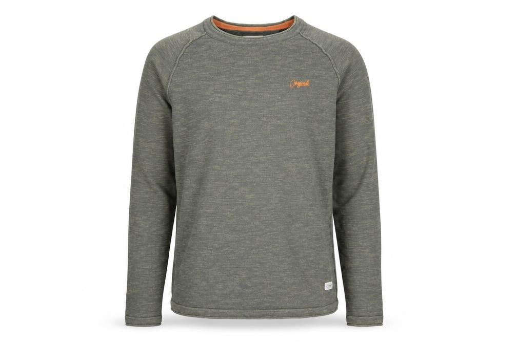 Front view of Jack & Jones Men's Green XL Cotton jumper