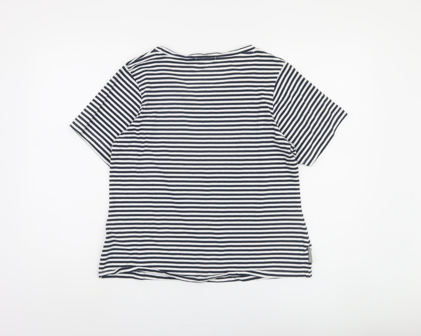 Peter Storm Women's Blue Stripe T-Shirt Size 16
