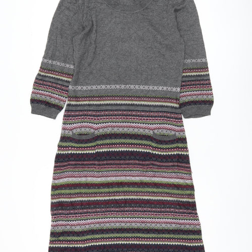 Marks and Spencer Grey Jumper Dress Women Size 10
