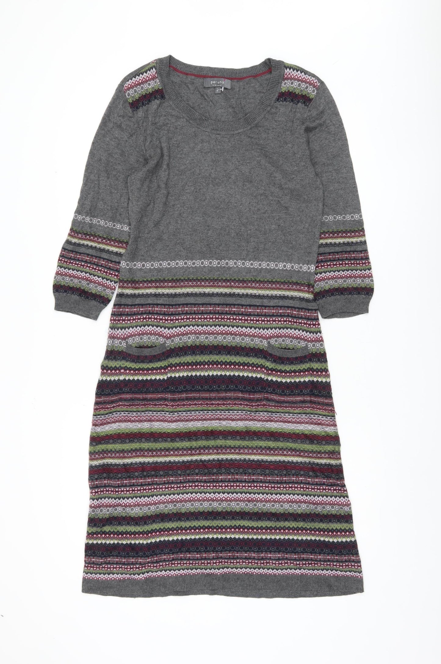 Marks and Spencer Grey Jumper Dress Women Size 10