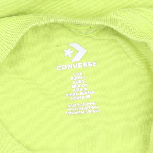 Converse Boys Green T-Shirt Size S Casual Crew Neck