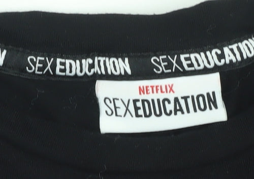 Sex Education Women's Black Long Sleeve Graphic Top XS