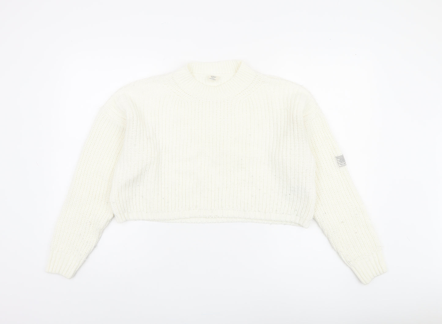 Urban Outfitters Women's XS White Chunky Knit Pullover Jumper