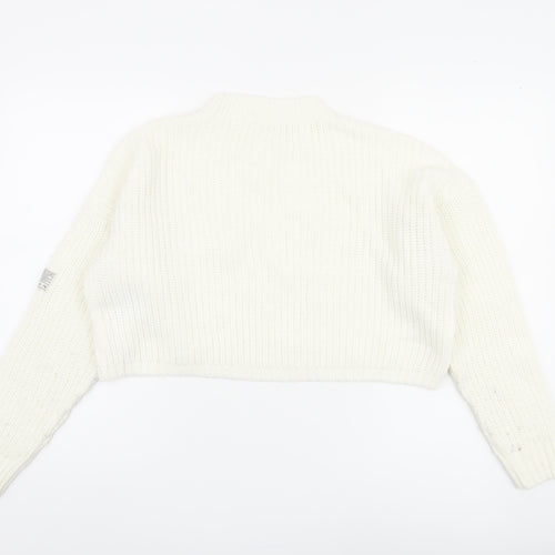 Urban Outfitters Women's XS White Chunky Knit Pullover Jumper
