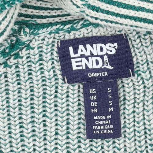 Lands' End Women's Multicoloured Open Front Cardigan S