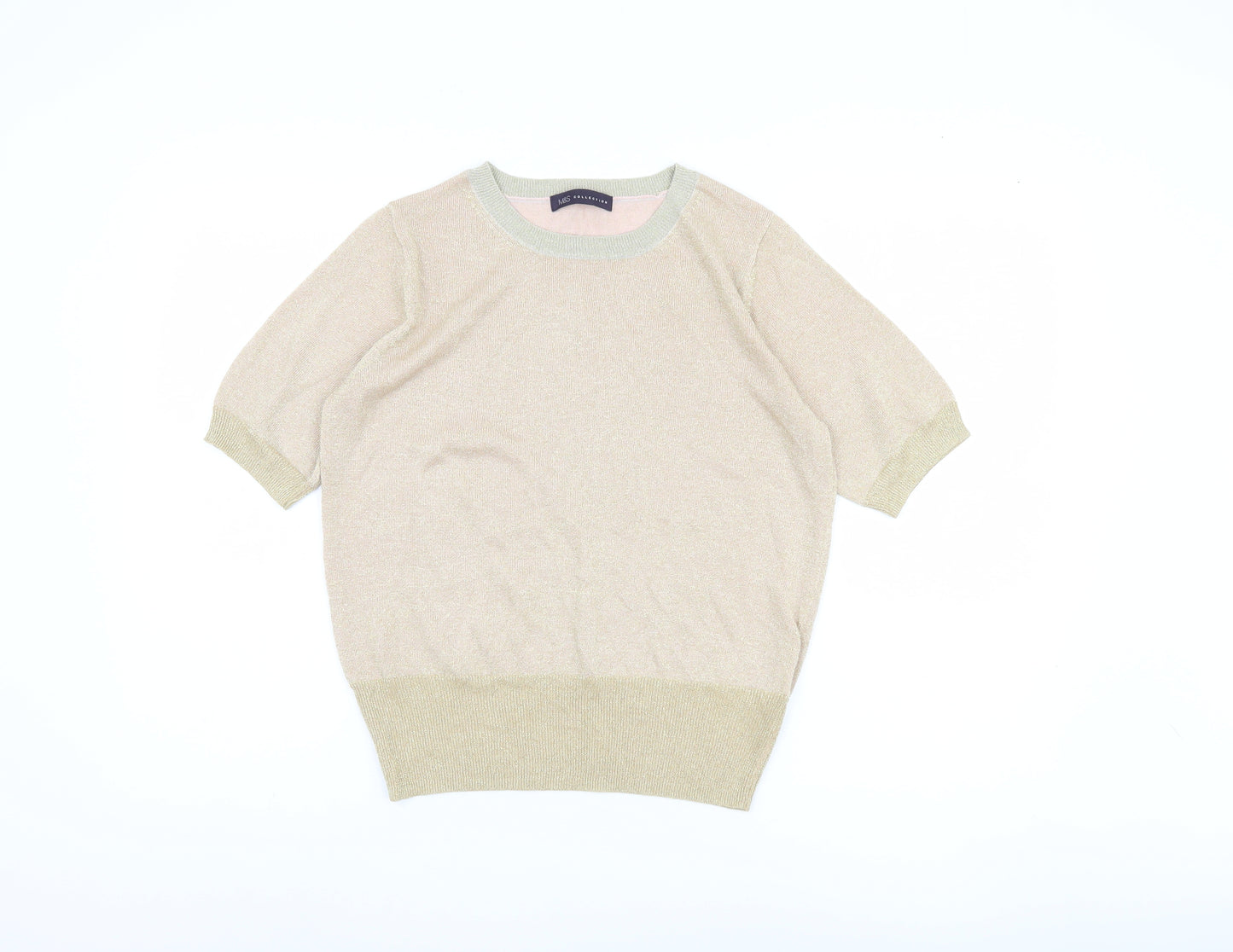 Marks and Spencer Women's Beige Pullover Jumper, M
