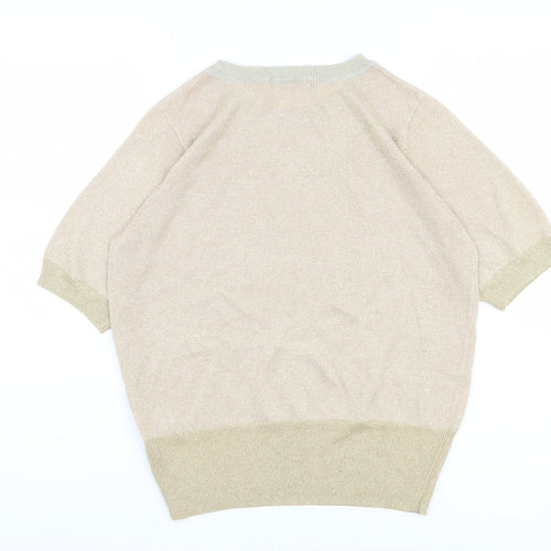 Marks and Spencer Women's Beige Pullover Jumper, M