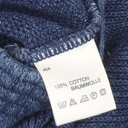 RON Indigo Blue Midi Knitted Skirt - Size S
