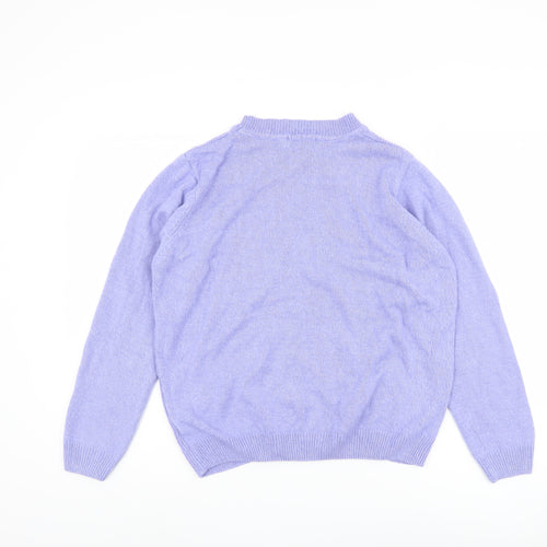 Honor Millburn Women's Purple Cable-Knit Jumper L