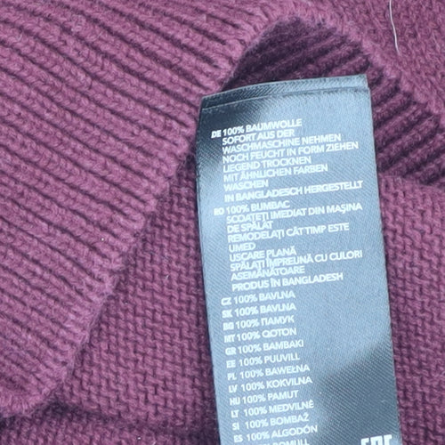 Maine Men's Red Cotton Pullover Jumper, Size L