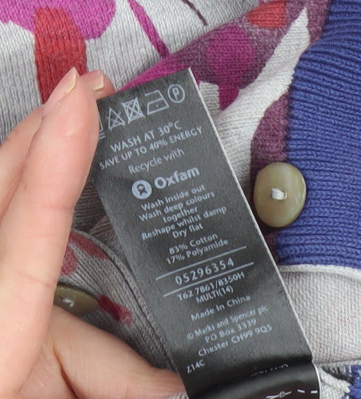 Marks and Spencer Women's Multicoloured Floral Cardigan