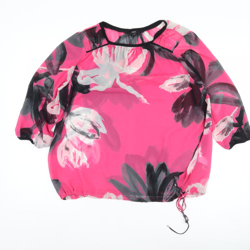 Next Women's Multicoloured Floral Blouse Size 16