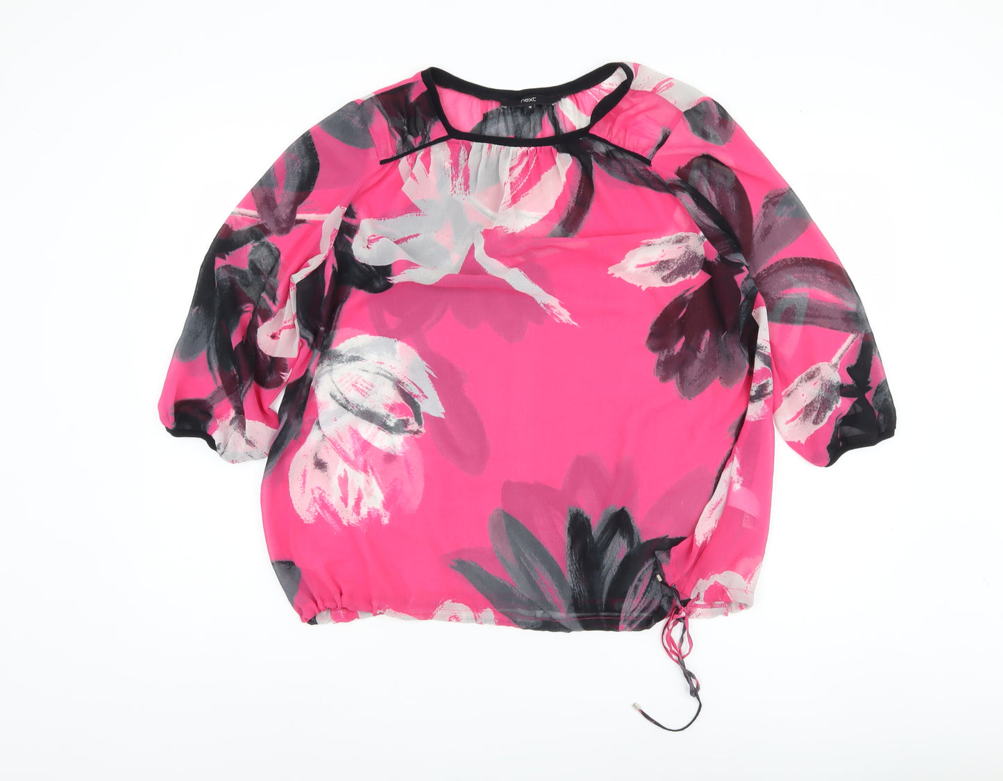 Next Women's Multicoloured Floral Blouse Size 16