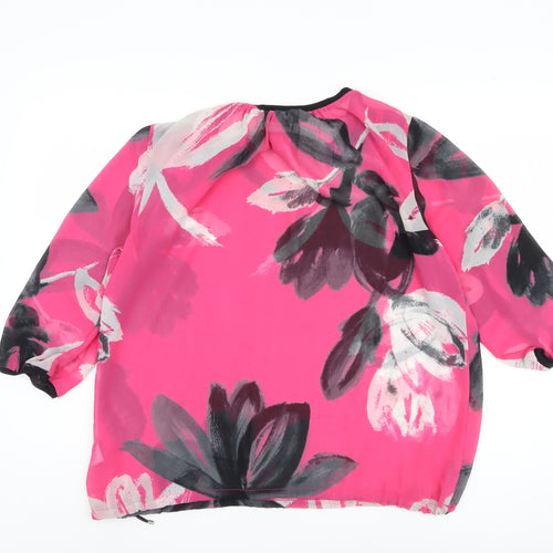 Next Women's Multicoloured Floral Blouse Size 16