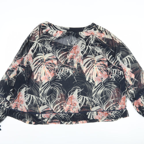 Next Womens Multicoloured Floral Tunic Blouse Size 14