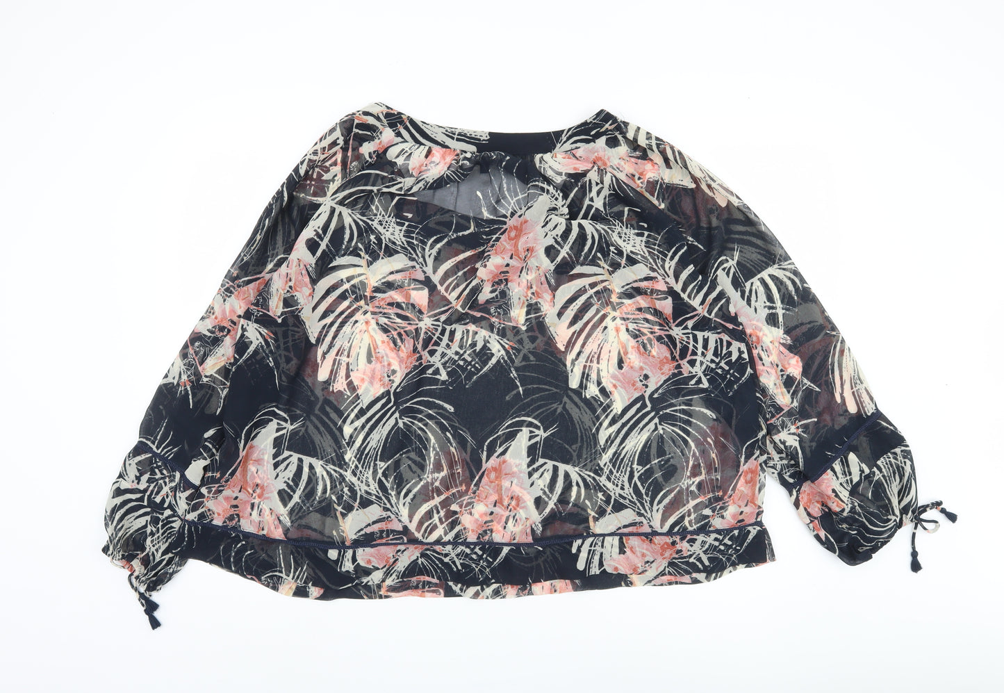 Next Womens Multicoloured Floral Tunic Blouse Size 14