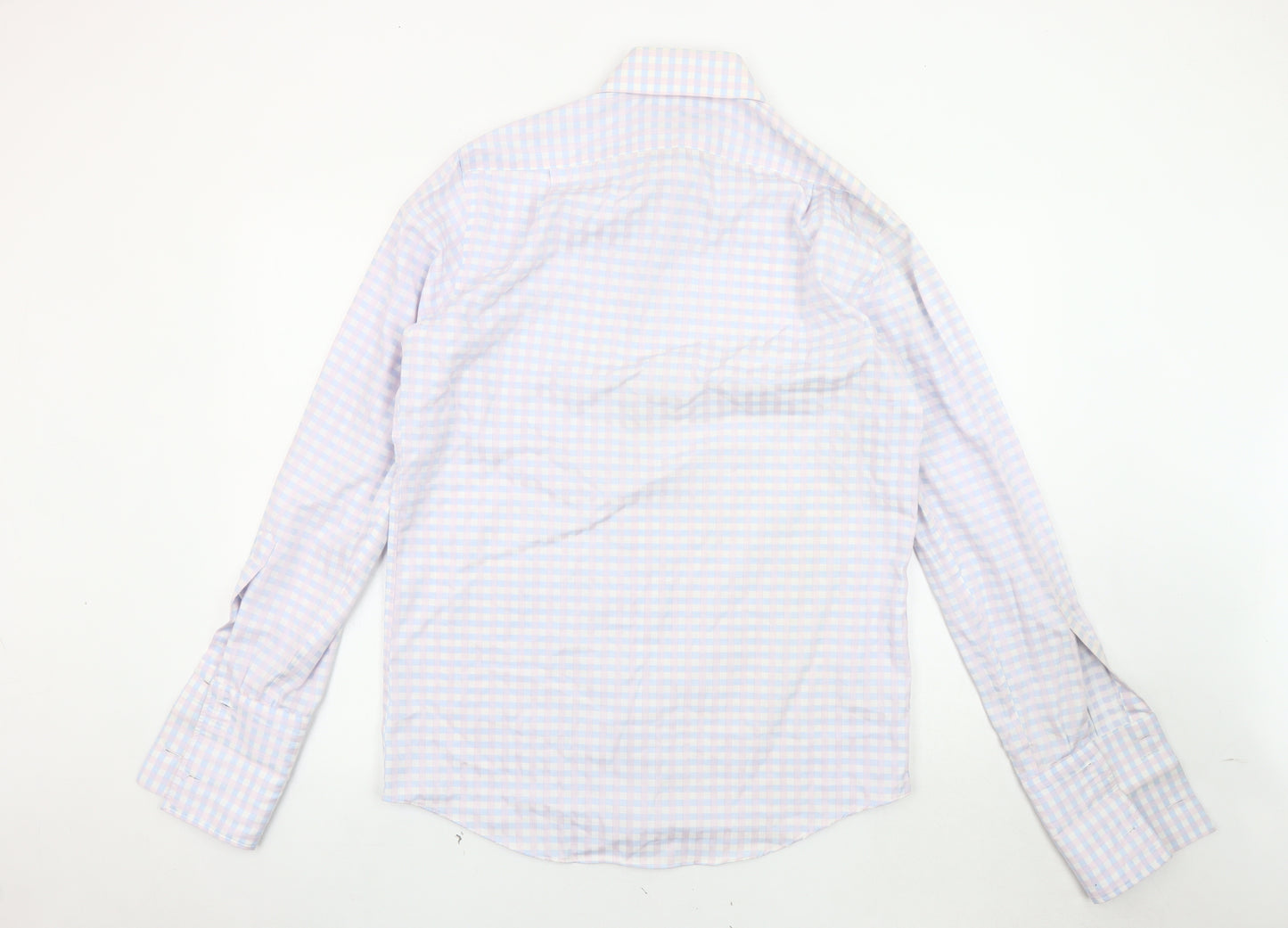 Marks and Spencer Men's Check Long Sleeve Shirt, 39