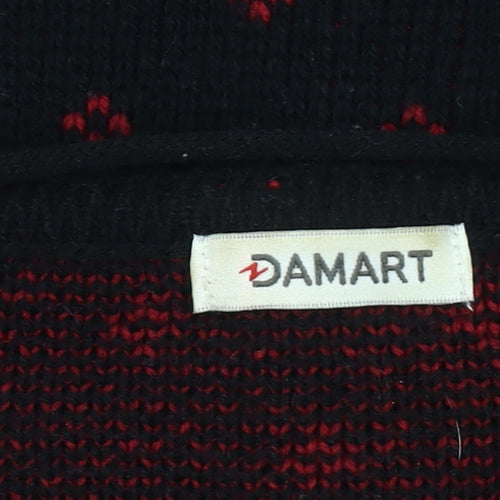 Damart Women's Black Floral Cardigan L