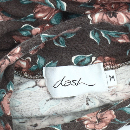 Dash Women's Multicoloured Floral Roll Neck Top