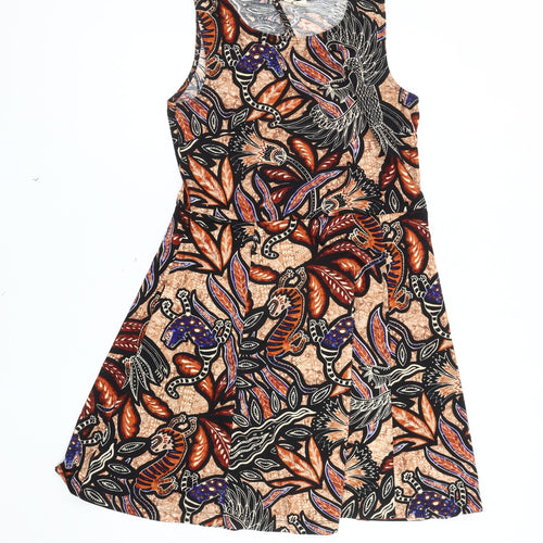 H&M Women's Multicoloured A-Line Dress L Casual