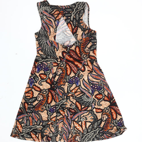 H&M Women's Multicoloured A-Line Dress L Casual