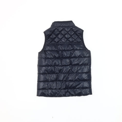 Next Boys Blue Puffer Jacket 4-5 Years - Quilted Sleeveless